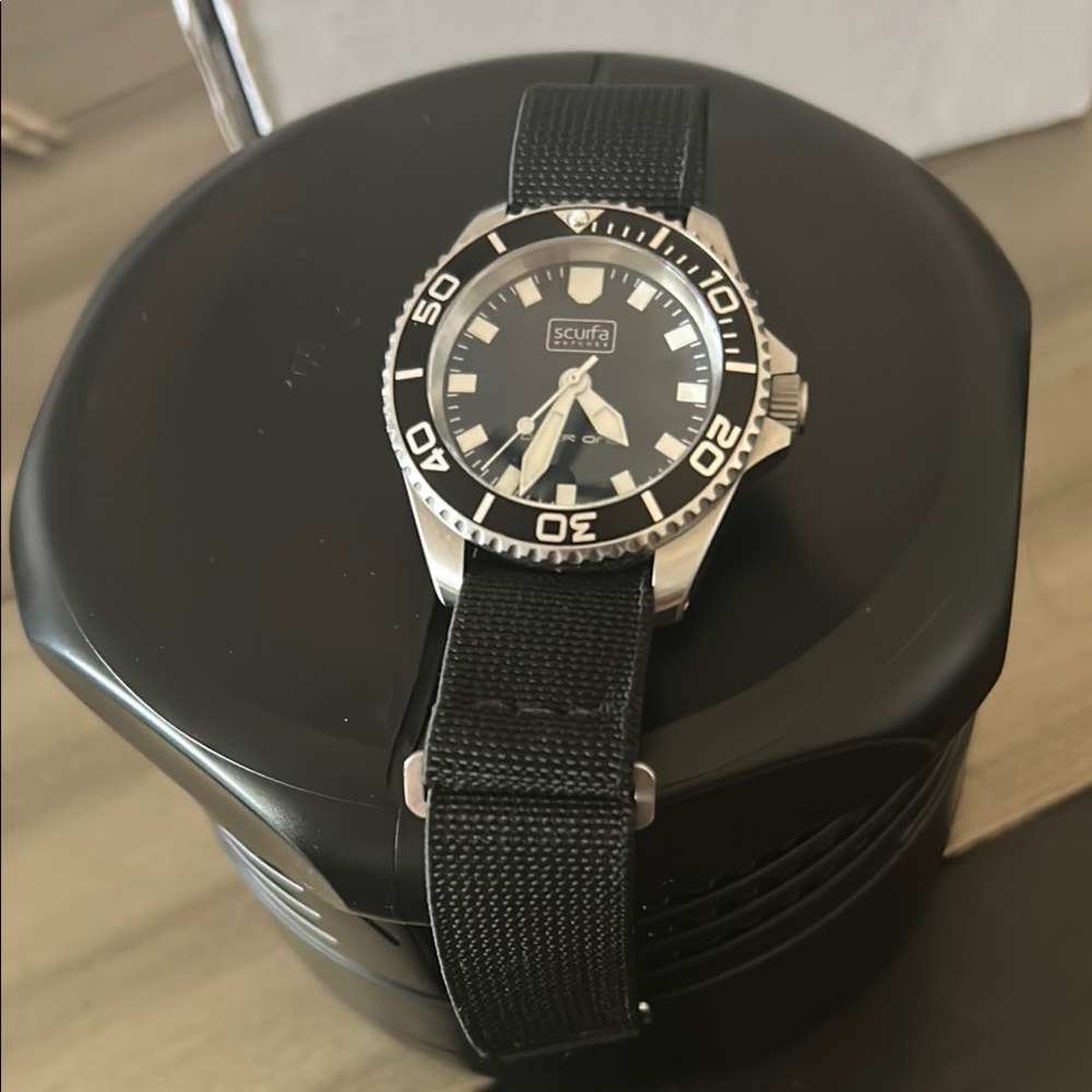 Scurfa Black Dive Watch